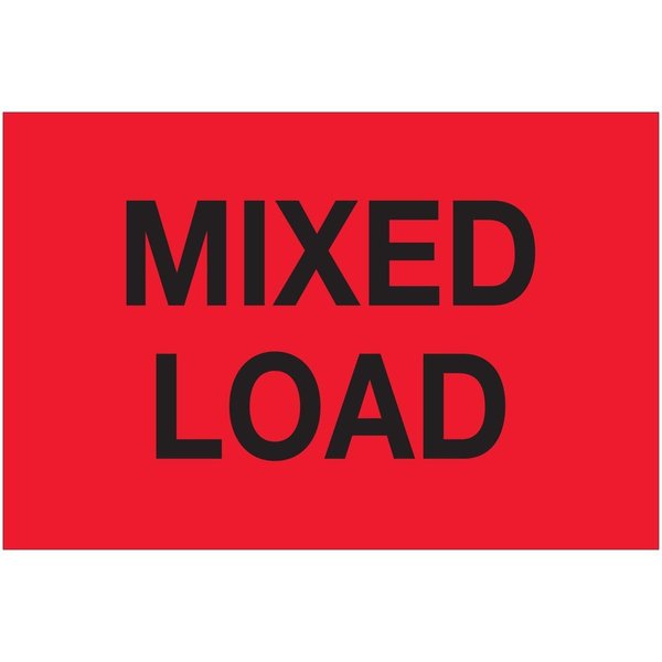 Box Partners 2 x 3 in. Mixed Load LabelsFluorescent Red DL1624